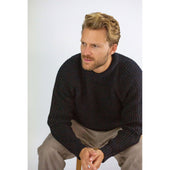 Herring Waffle Jumper by Peregrine in navy