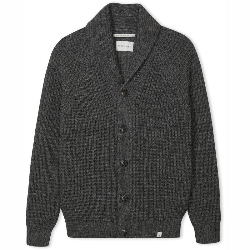 Herring Waffle Shawl Cardigan by Peregrine in nimbus(grey)