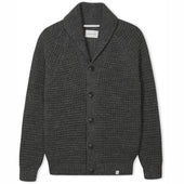 Herring Waffle Shawl Cardigan by Peregrine in nimbus(grey)