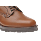 Herring Wasdale II mens rubber-soled Derby shoes in cognac horween