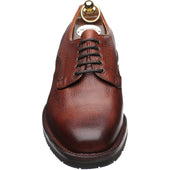 Herring Wasdale II mens rubber-soled Derby shoes in mahogany grain