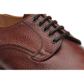 Herring Wasdale II mens rubber-soled Derby shoes in mahogany grain