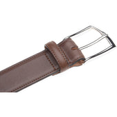 Herring Westminster Belt in brown calf silver buckle
