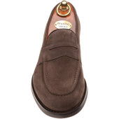 Herring William mens rubber-soled loafers in brown suede