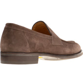 Herring William mens rubber-soled loafers in brown suede