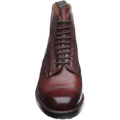 Herring Windermere mens rubber-soled boots in burgundy grain