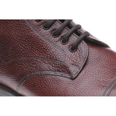 Herring Windermere mens rubber-soled boots in burgundy grain