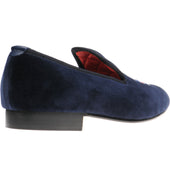 Herring Windsor mens house shoes in navy velvet