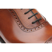 Herring Wordsworth mens semi-brogues in tan calf and grain