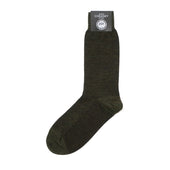 Herringbone Khaki Merino Wool Socks