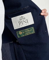 Wool And Silk Seersucker Suit Made In Italy