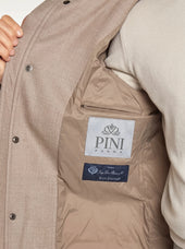 Beige Parka Made In Italy