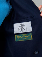 Double Breasted Jacket In Jersey Made In Italy