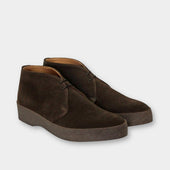 Hi Top Chocolate Suede Chukka Boot