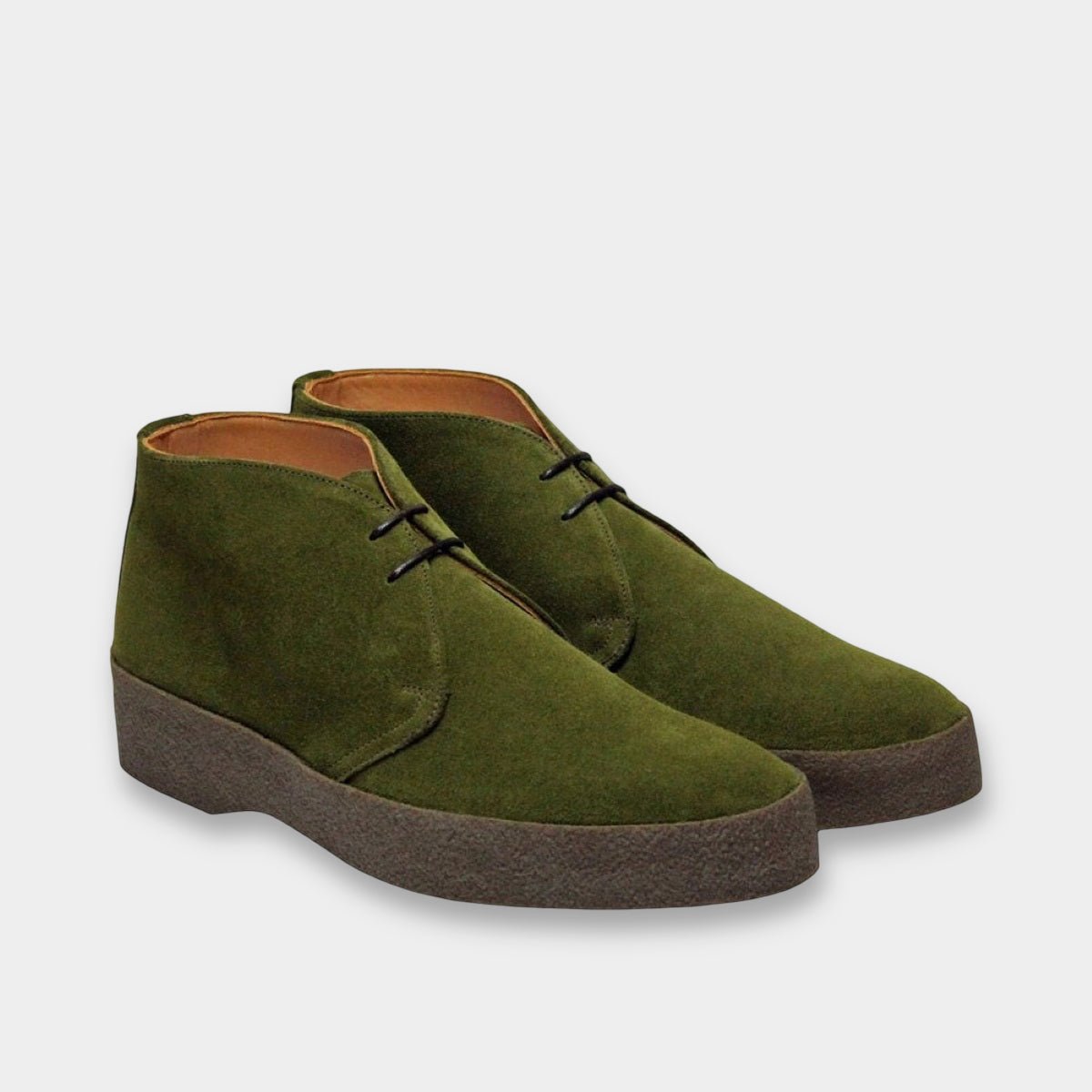Hi Top Green Suede Chukka Boot