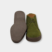 Hi Top Green Suede Chukka Boot