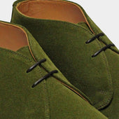 Hi Top Green Suede Chukka Boot