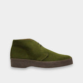 Hi Top Green Suede Chukka Boot