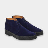 Hi Top Navy Suede Chukka Boot