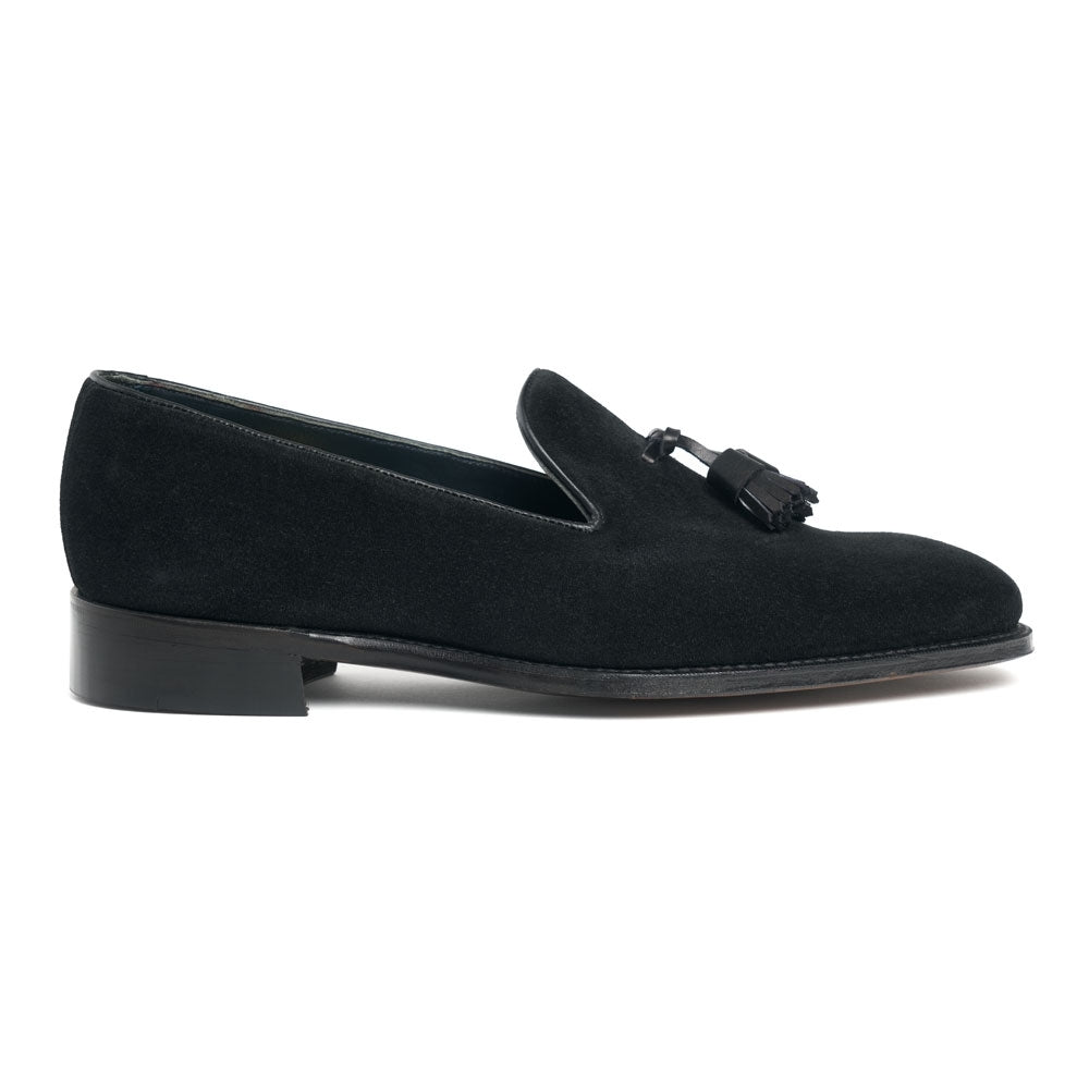 Highgrove Ii Wholecut Tassel Loafer In Suede