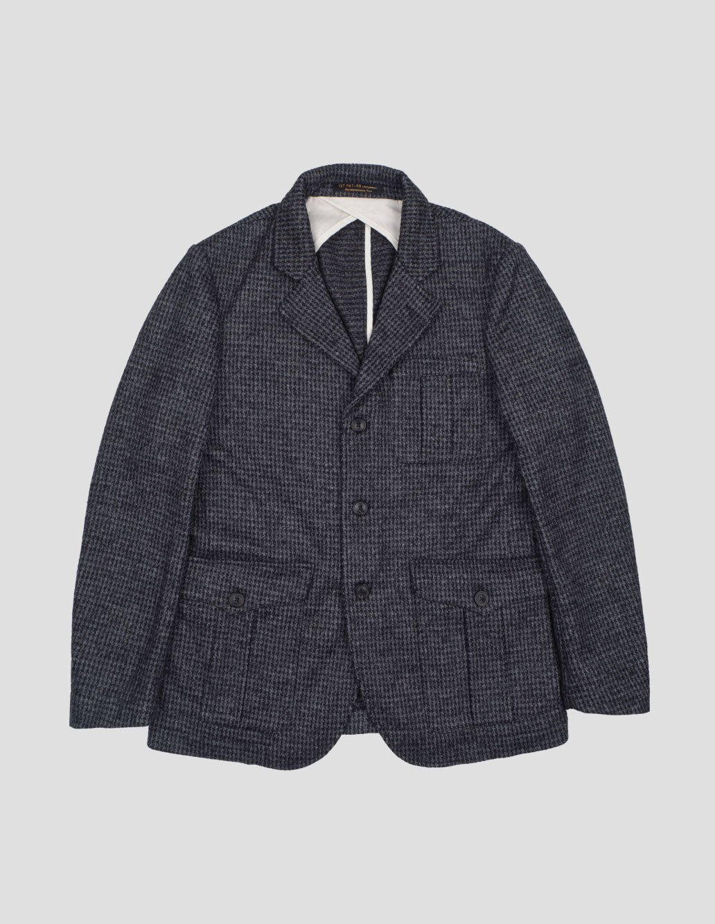 HIGHLAND “PIED DE POULE” PURE WOOL KNIT