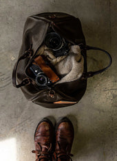 HOBO | Vegetable-tanned Leather Travel Bag | Dark Brown