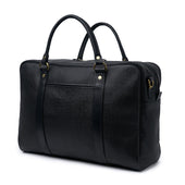 Holdall in Black Grain Leather