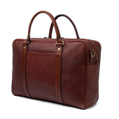 Holdall in Mahogany Grain Leather