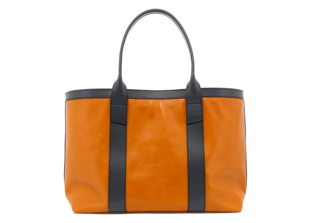 Large Working Tote - Honey Gold/Battleship Grey Trim - Tumbled