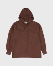 Hooded Shirt Mahogany