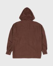 Hooded Shirt Mahogany