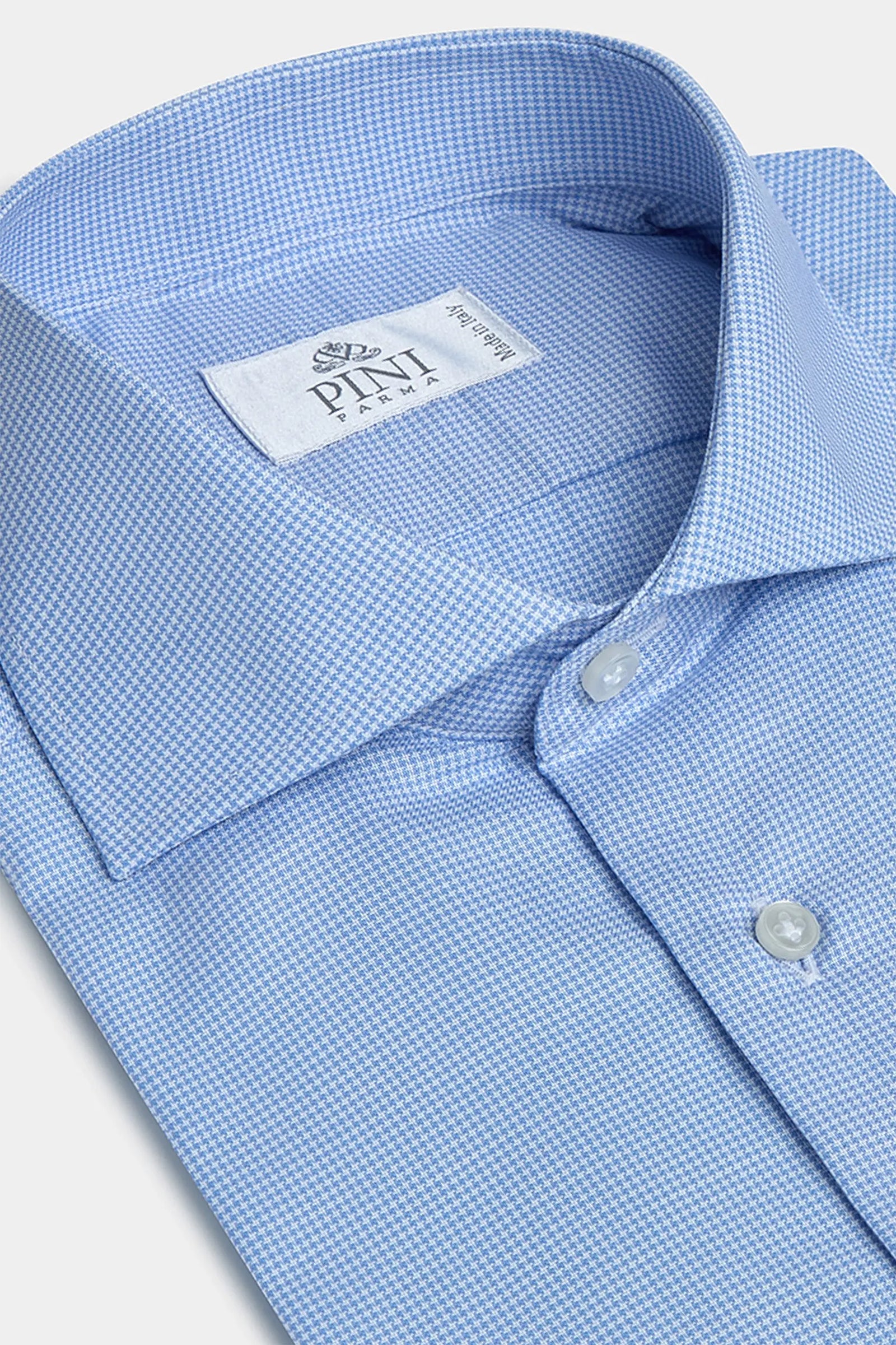 Houndstooth Light Shirt Made In Italy