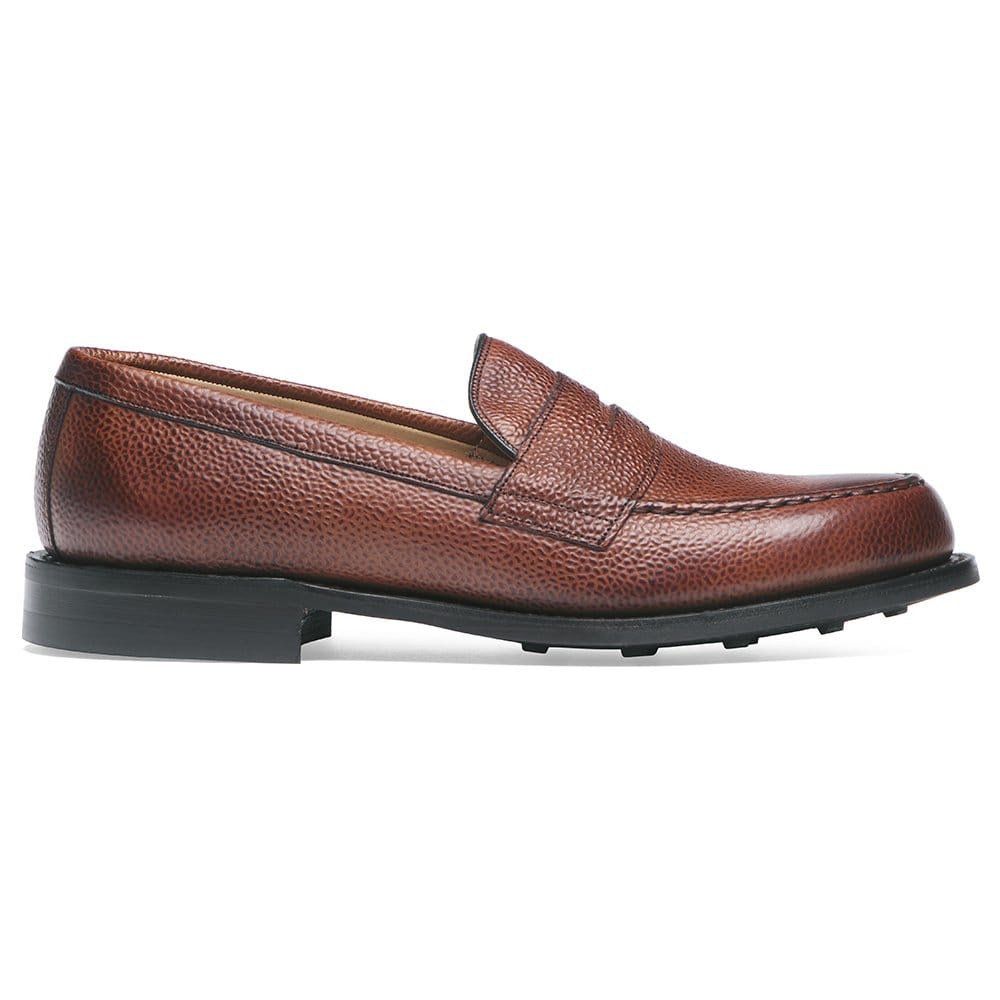 Howard R Loafer In Mahogany Grain Leather