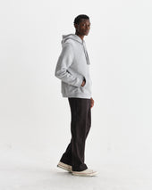 Hoxton Heather Brushed Organic Cotton Hoodie