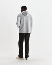 Hoxton Heather Brushed Organic Cotton Hoodie