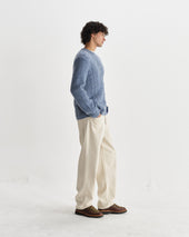 Hyatt Light Brush Cable Knit Crewneck Jumper