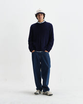Hyatt Brush Cable Knit Crewneck Jumper