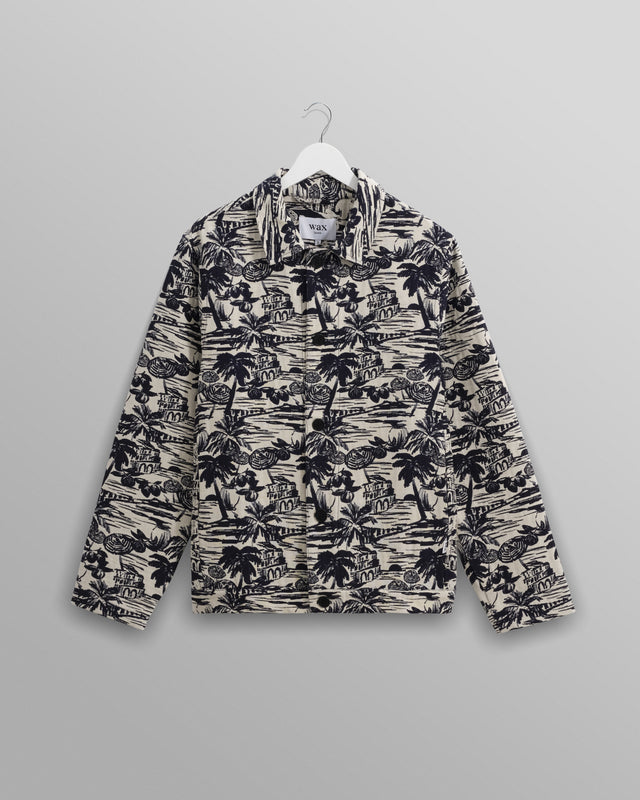 Iggy - Navy And Ecru Beach Jacquard Jacket