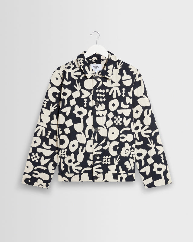Iggy - Navy And Ecru Spin Jacquard Jacket