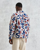 Iggy Red And Blue Spin Jacquard Jacket