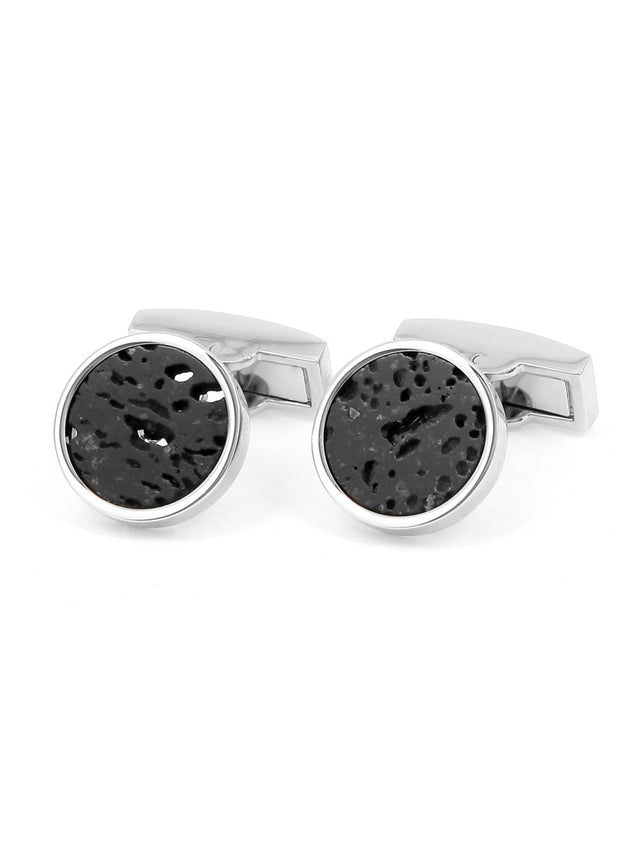 Igneous rock cufflinks Vienne
