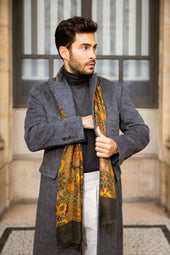 Manteau En Alpaga Laine Gris