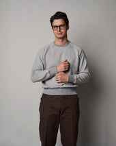 Sw60 Raglan Loopback Sweater Grey Marle