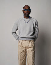 Sw60 Raglan Loopback Sweater Grey Marle