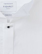Chemise Semi Ajust E Plastron Blanche