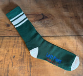 White Striped Bamboo Tube Socks