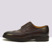 GRAYSON SADDLE CALF DARK BROWN