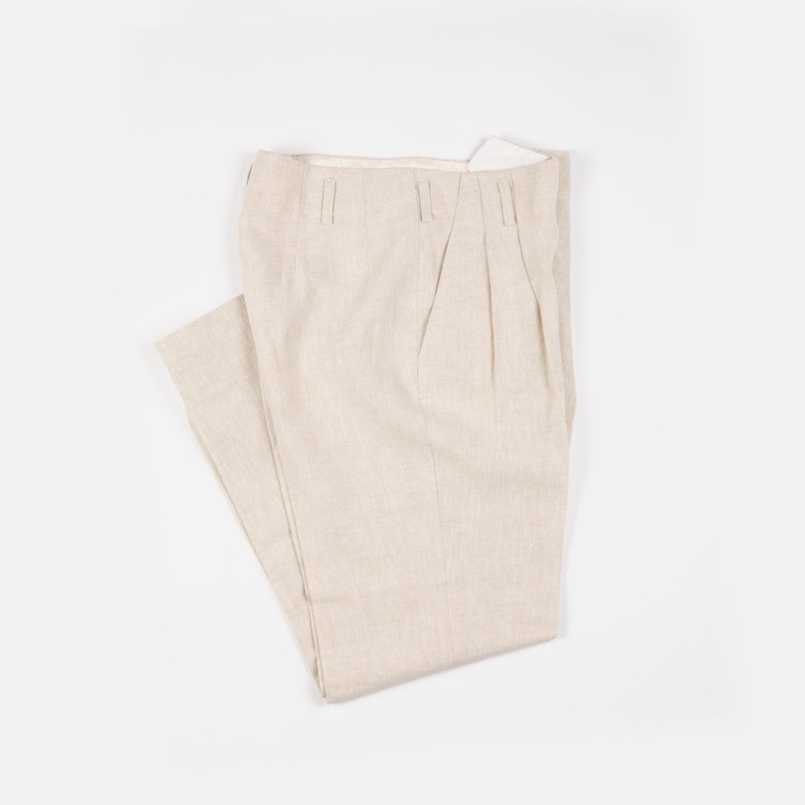 Hollywood Top Trousers In Natural Linen