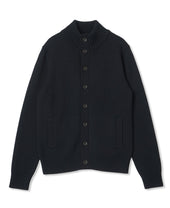 Stand Collar Cardigan Extra Fine Merino