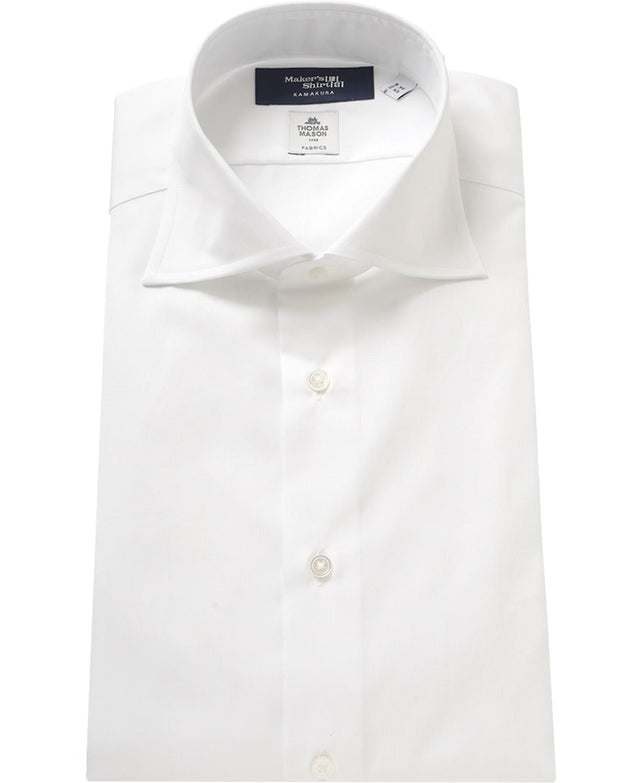 TOKYO SLIM FIT - Spread Pinpoint Oxford Thomas Mason